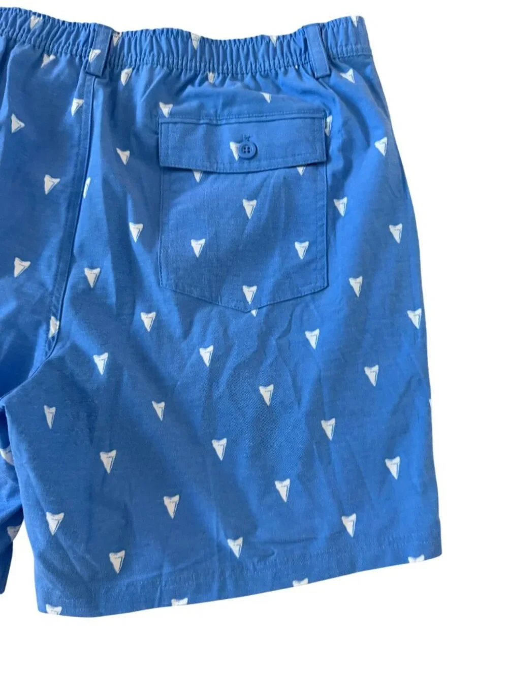 TACKLE & TIDE Men’s Blue Sharktooth Swim Shorts Size XXL